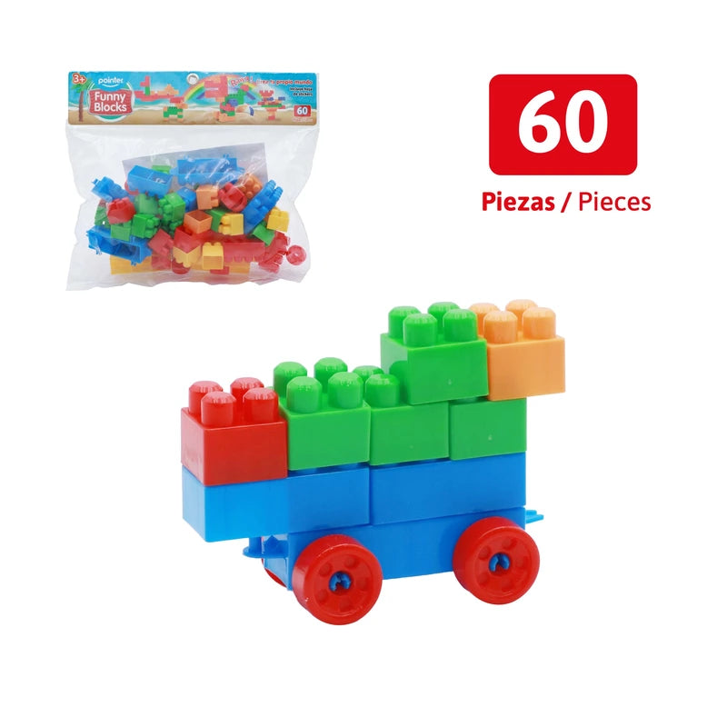 Funny Blocks Pointer - Set de Construcción 60 Piezas