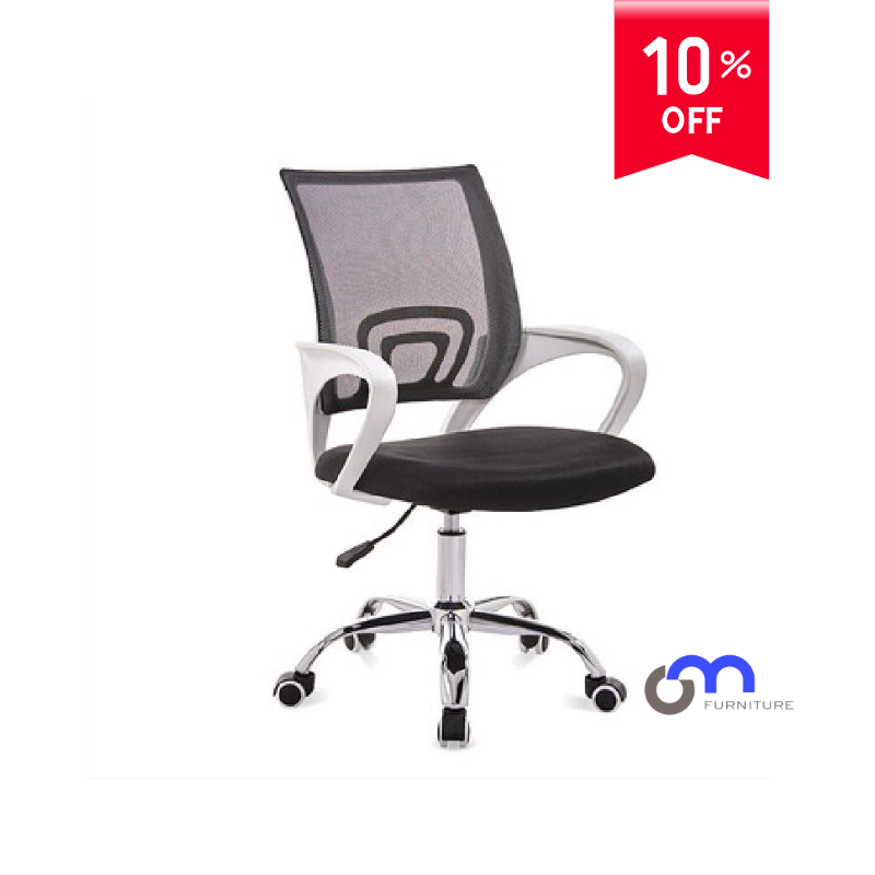 Silla Secretarial Jade Premium Estructura Blanca - OM Furniture