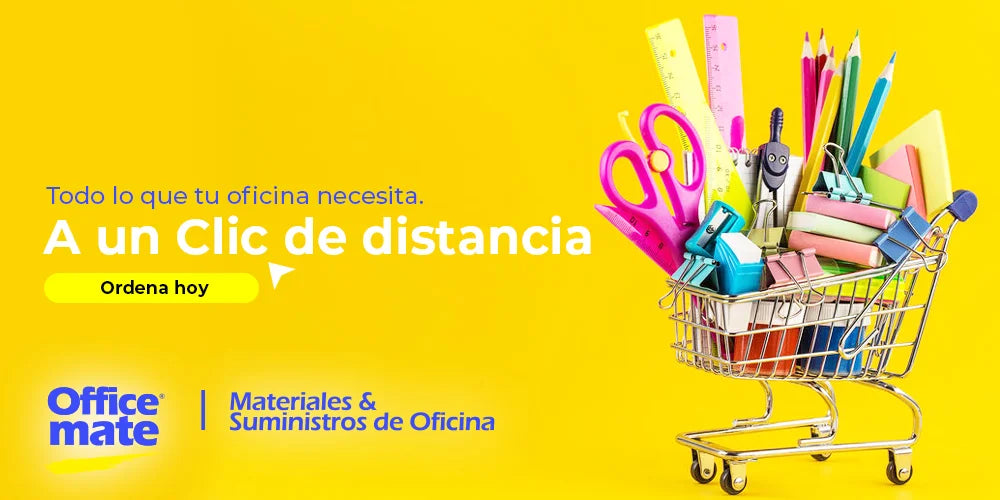 Materiales y suministros de oficina en Officemate, compra en línea todo lo necesario para tu espacio de trabajo.