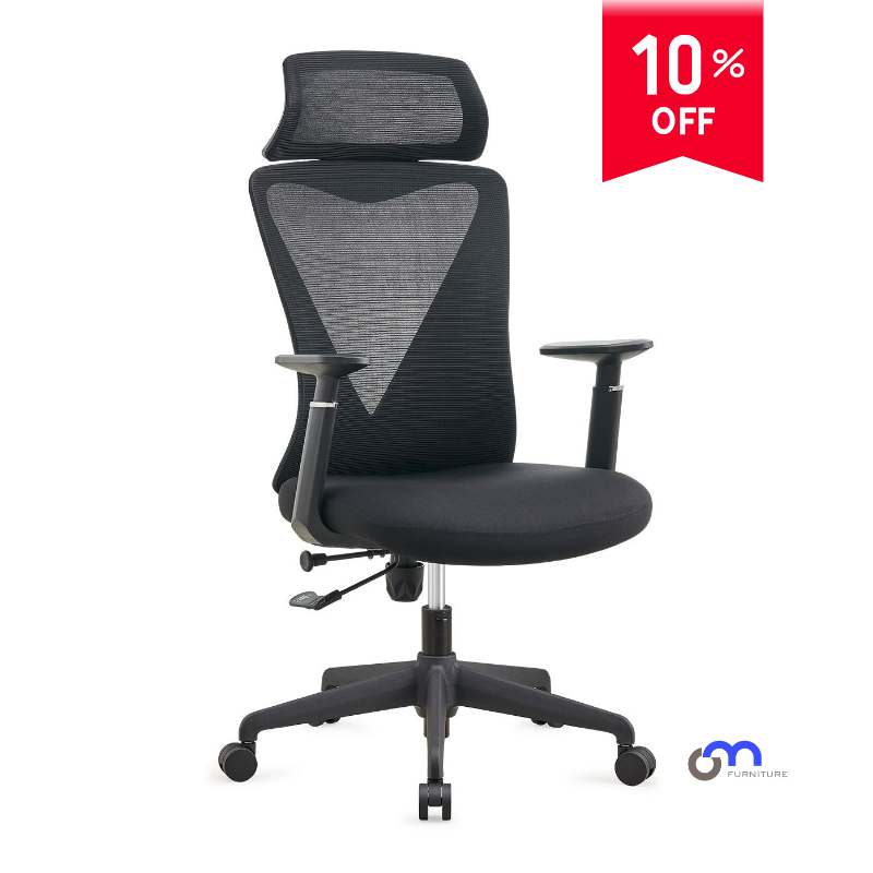 Su diseño ergonómico se adapta perfectamente al contorno del cuerpo, brindando un excelente soporte para la espalda y reduciendo la fatiga incluso durante largas horas de trabajo. Además, tanto el respaldo como la altura son ajustables, permitiendo al usuario encontrar la posición más cómoda para sus necesidades individuales.