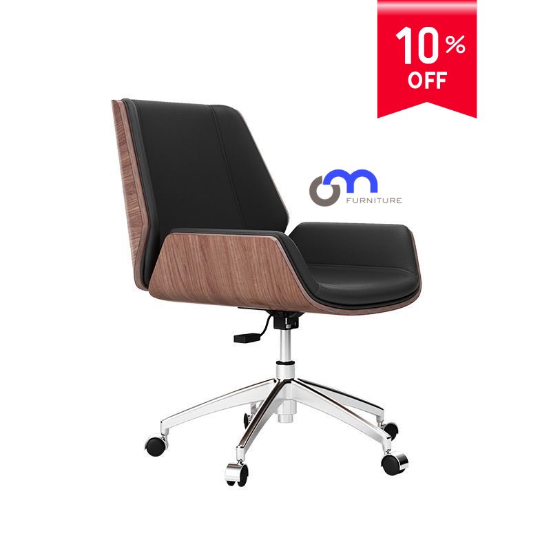 Un diseño limpio y minimalista con una silueta elegante y refinada es lo que define esta Silla Ejecutiva Elegancy Premium Series. El armazón cromado y la funda de cuero del asiento confieren a la silla un aspecto de alta gama, mientras que la tapicería de madera añade elegancia a su diseño. El sistema de suspensión garantiza una cómoda experiencia de asiento en cualquier lugar de trabajo.