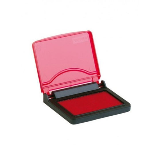 Almohadilla #2 con tinta roja de Artesco, ideal para sellos manuales en oficinas y negocios. Officemate