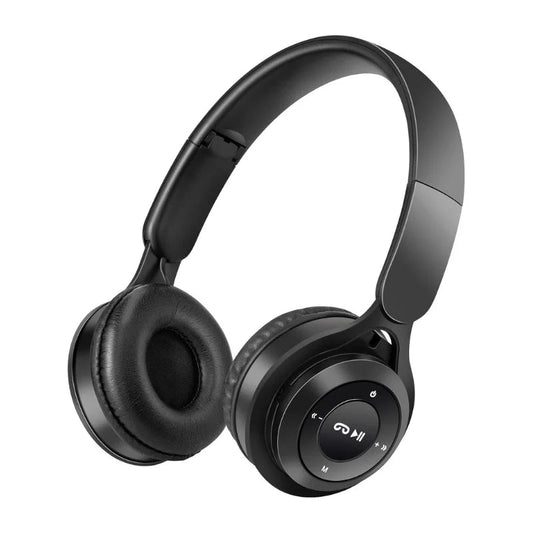 Auriculares Bluetooth Macaron para niños en color negro, diseño ergonómico y conexión inalámbrica. Officemate