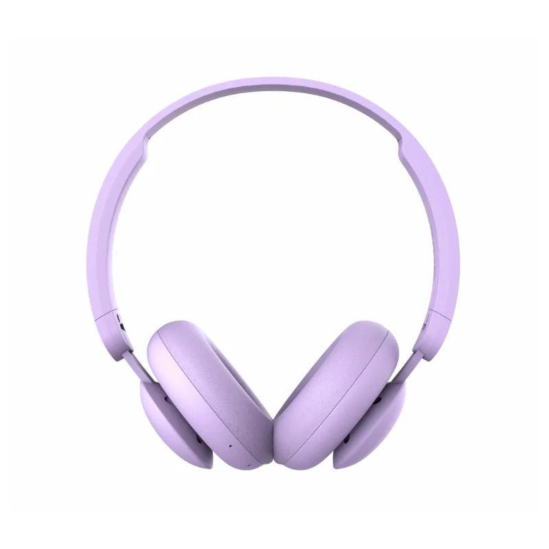 Auriculares inalámbricos color lila marca onn. disponibles en Officemate