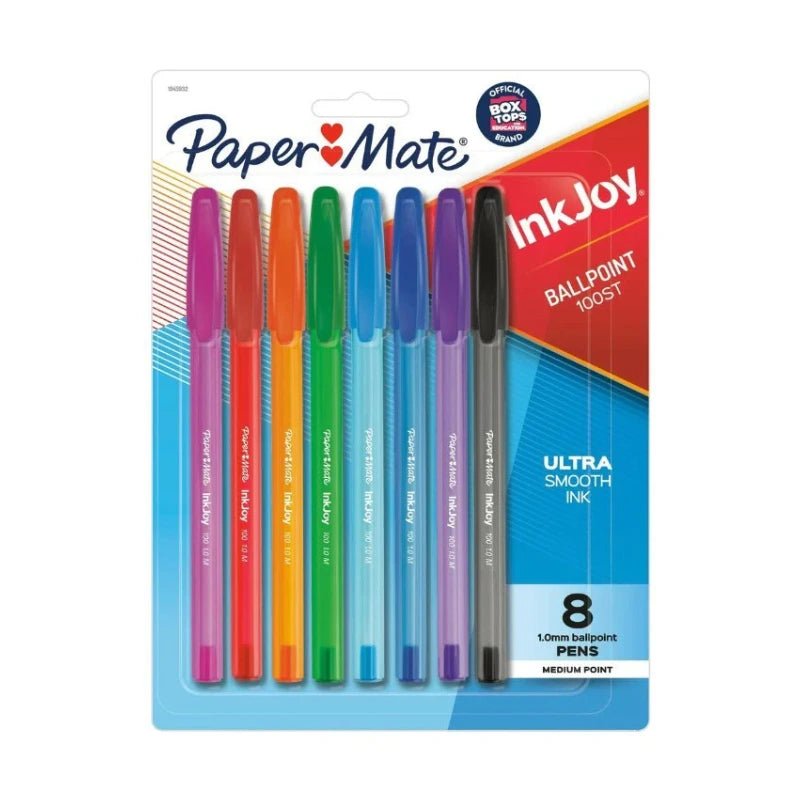 Bolígrafos InkJoy 100ST - 8 Colores Surtidos - Paper Mate