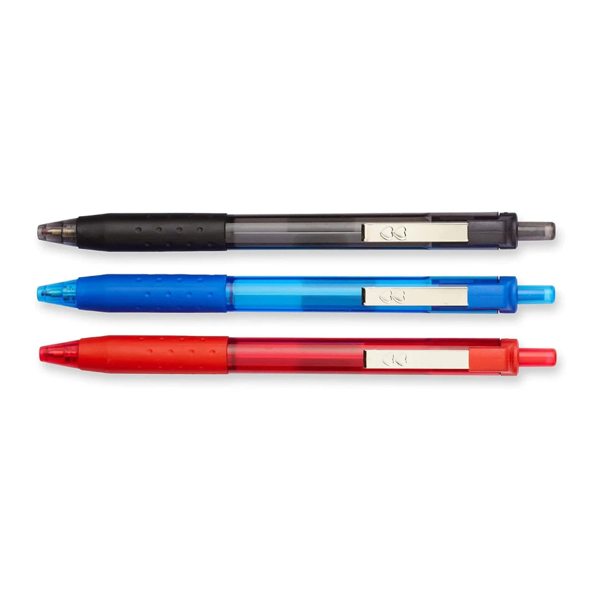 Pack de 8 bolígrafos retráctiles InkJoy 300RT de Paper Mate en colores negro, azul y rojo. Escritura suave y sin manchas - Officemate