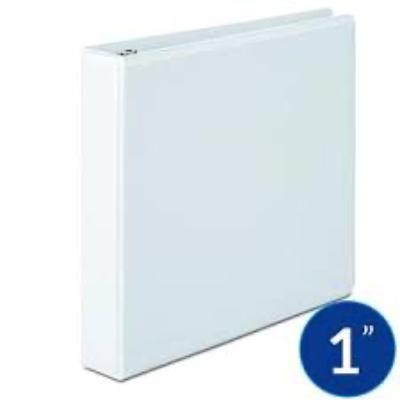 Carpeta Printek de 1 pulgada con cover blanca, ideal para documentos esenciales y organización profesional - Officemate