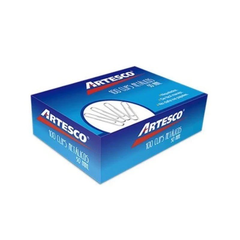 Clips Jumbo 50mm - Pack de 100 Unidades - Artesco