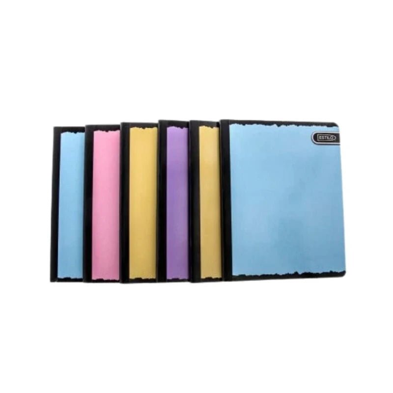 Cuaderno Cosido Rayado 200 Páginas - Colores Lisos - Estilo