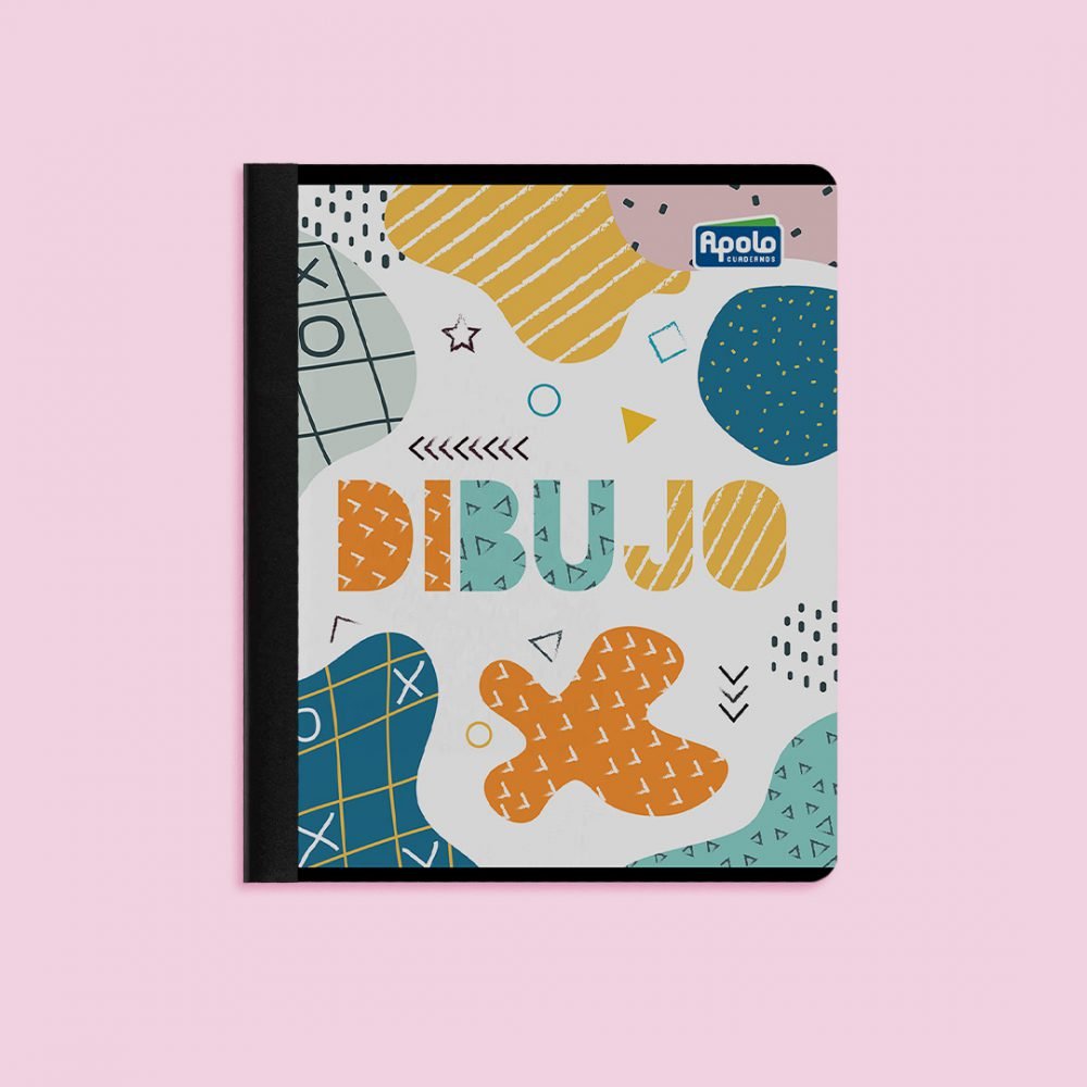 Cuaderno de Dibujo cosido en Blanco 200 Paginas - Apolo