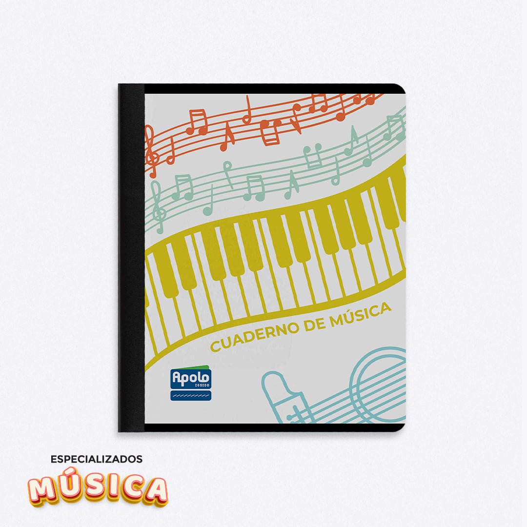 Cuaderno Pentagramado para Música - Apolo