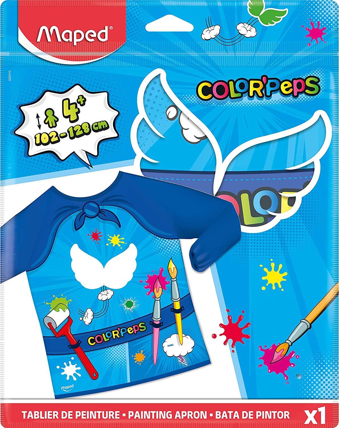 Delantal Plástico Color Peps M/L BL, Maped