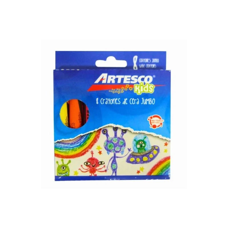 Juego de Crayones de Cera Jumbo 8/1 - Artesco