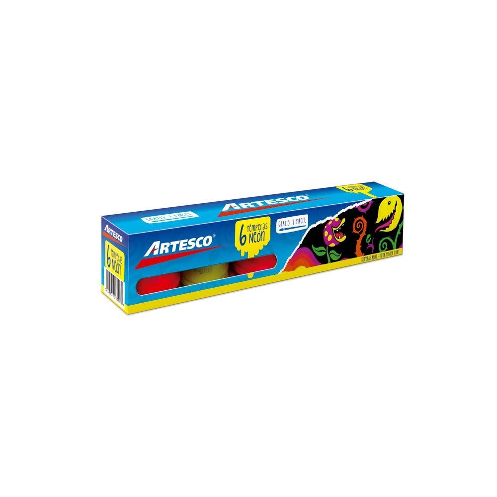 Juego de témperas Neon 6/1, Artesco