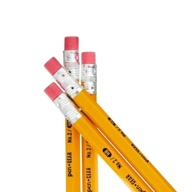Paquete de 12 lápices #2 HB Pen+Gear con goma de borrar. Ideales para la escuela y la oficina. ¡Disponibles en Officemate!