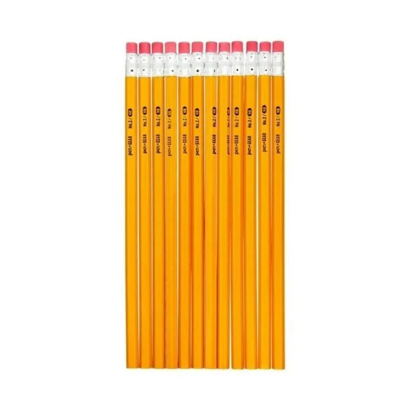 Paquete de 12 lápices #2 HB Pen+Gear con goma de borrar. Ideales para la escuela y la oficina. ¡Disponibles en Officemate!