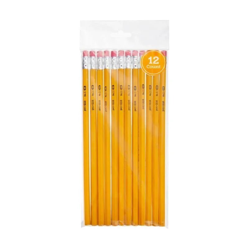 Paquete de 12 lápices #2 HB Pen+Gear con goma de borrar. Ideales para la escuela y la oficina. ¡Disponibles en Officemate!