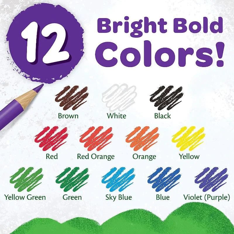 Caja de lápices de colores Crayola de 12 unidades - Officemate