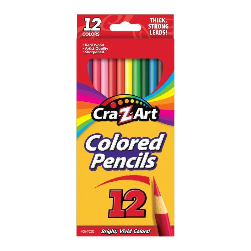 Lápices de colores surtidos Cra-Z-Art 12 unidades para dibujo y manualidades - Officemate