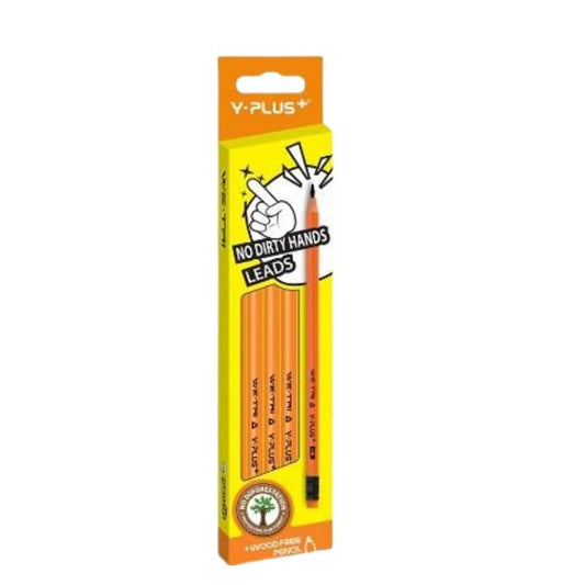 Lápices de madera con borra HB 12/1 WE-TRI Y-Plus+, ideales para escritura y dibujo.