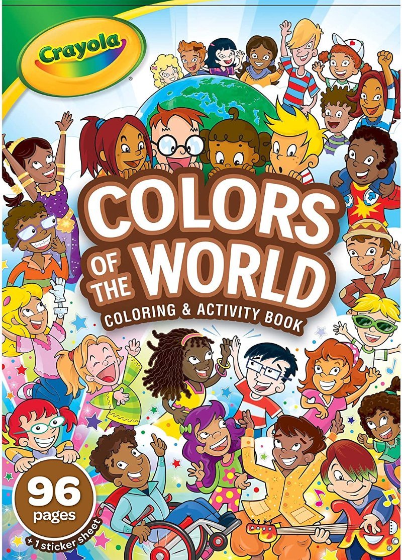 Libro para Colorear “Colors of the World” de Crayola con 96 páginas para explorar la diversidad cultural - Officemate