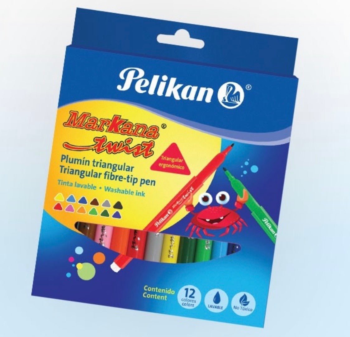 Marcadores Markana Twist 6/1 triangular - Pelikan - Officemate