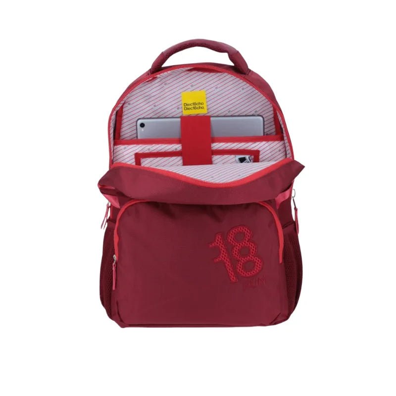 Mochila grande roja con compartimento para laptop - Chenson Officemate