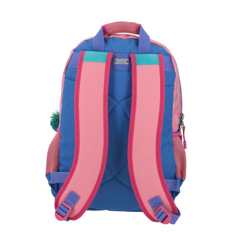 Mochila grande rosa y azul con diseño juvenil HG Nashdy - Chenson Officemate
