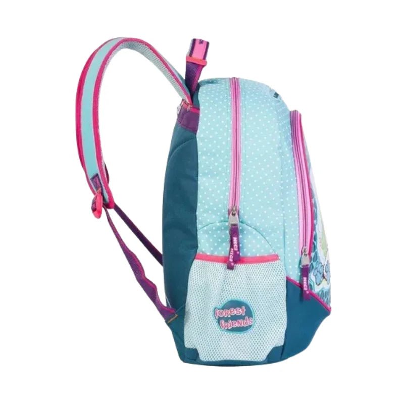 Mochila azul grande con diseño de zorro y búho para niños - Chenson Officemate