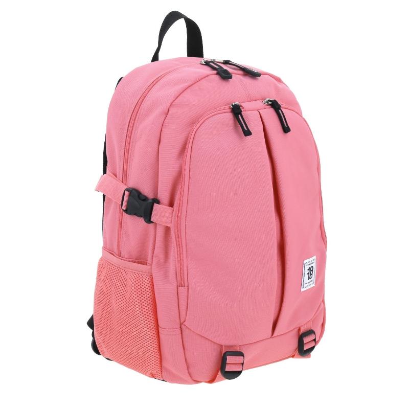 Mochila grande rosa Chenson con hebillas