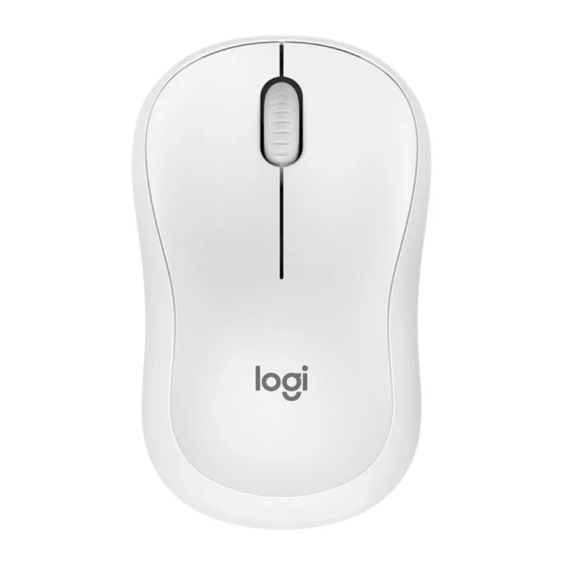 Mouse inalámbrico Logitech M220 blanco visto desde arriba