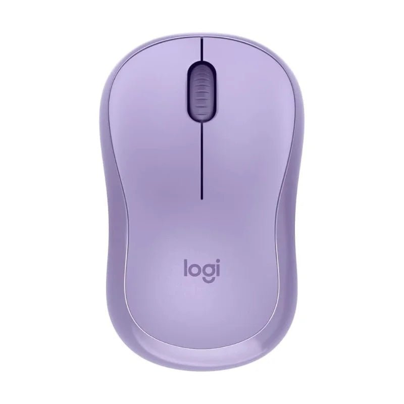 Mouse inalámbrico Logitech M220 en color lavanda, con clics silenciosos y diseño compacto. Disponible en Officemate.