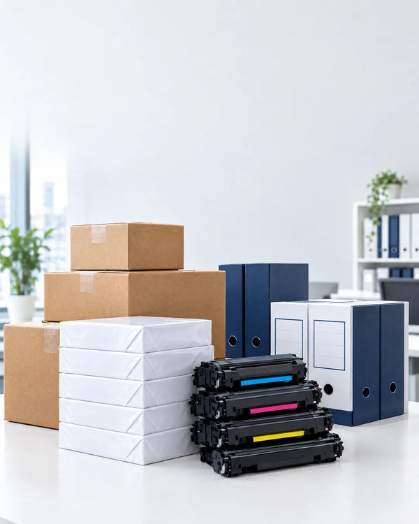 Suministros de oficina al por mayor para empresas: resmas de papel, tóner y archivadores de Officemate
