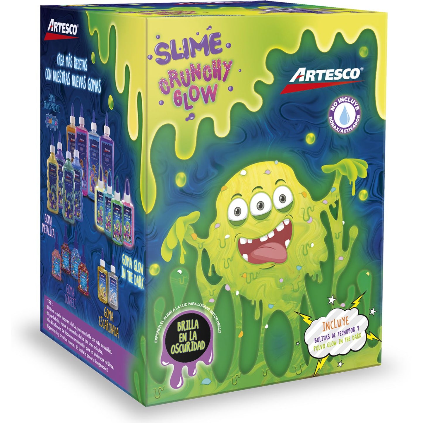 Pack Slime Crunchy Glow, Artesco - Officemate