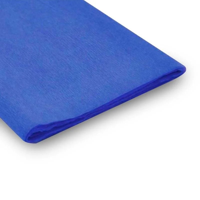Papel crepé azul claro de 50x200 cm, ideal para decoraciones y manualidades. ¡Disponible en Officemate!