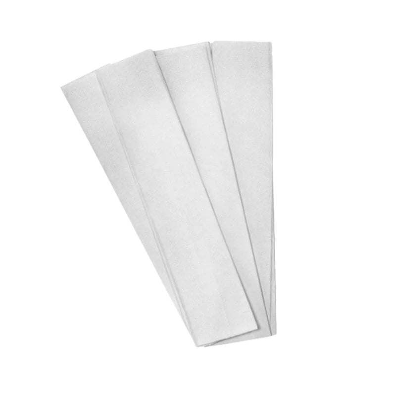 Papel crepé blanco de 50x200 cm, ideal para decoraciones y manualidades. ¡Encuéntralo en Officemate!