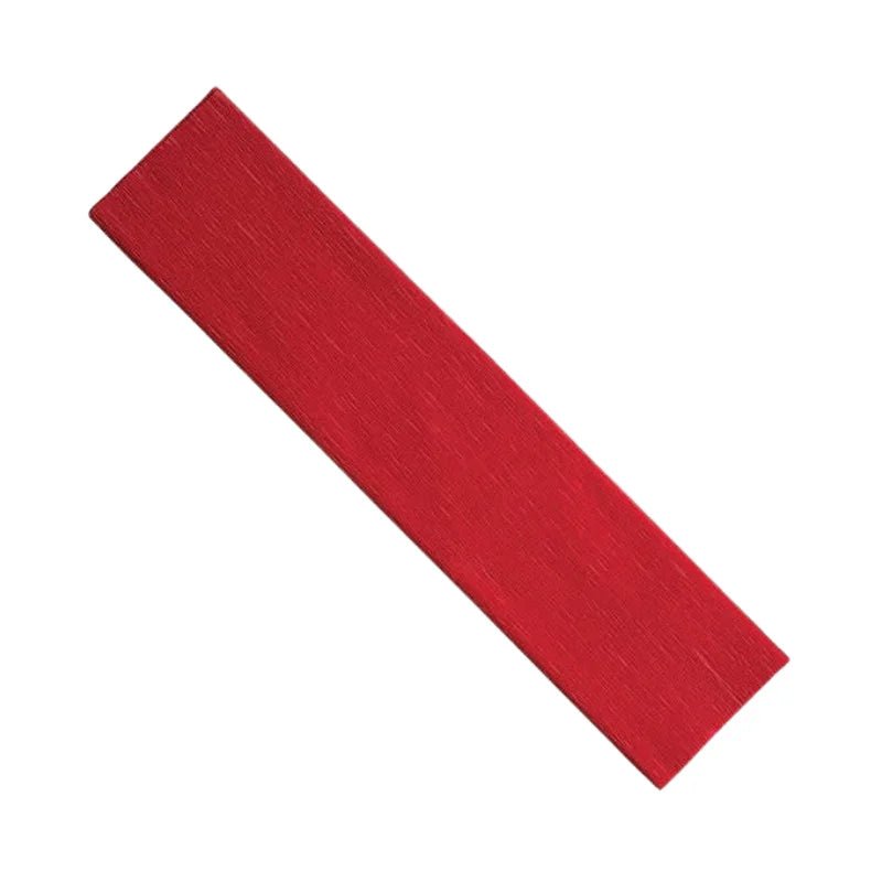 Papel crepé rojo de 50x200 cm, ideal para decoraciones y manualidades. ¡Disponible en Officemate!