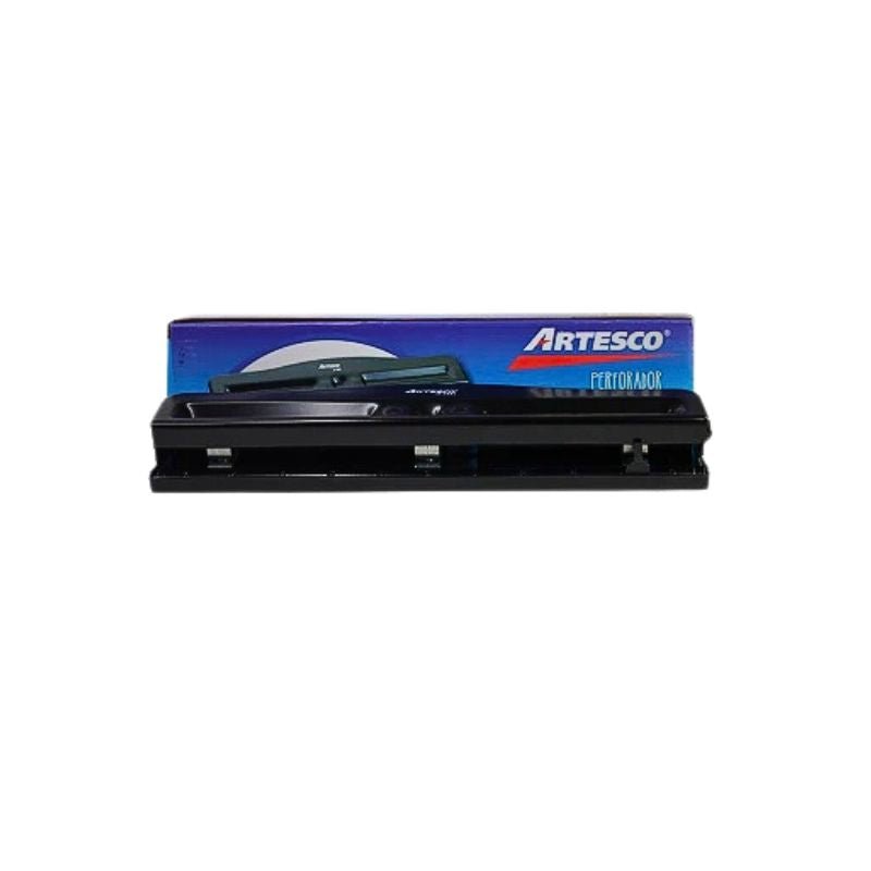 Perforadora de 3 hoyos Artesco M-9981 para hasta 30 hojas, ideal para oficinas y escuelas