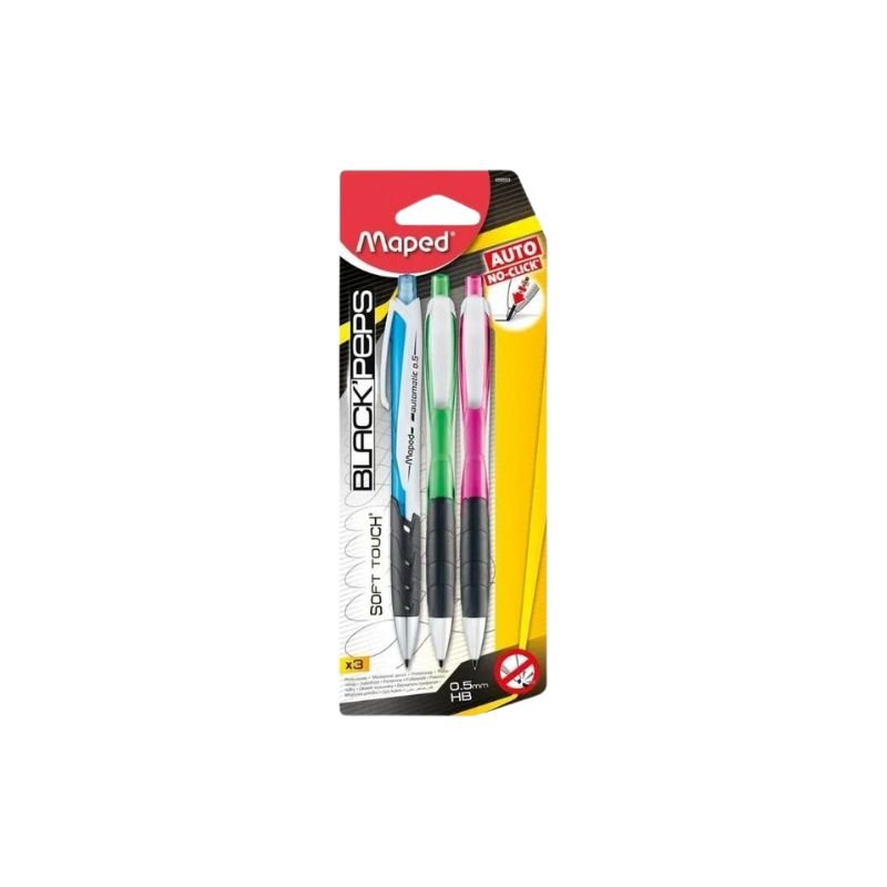 Portaminas - Lápices Mecánicos 3/1 Blackpeps de Maped para oficina y escuela