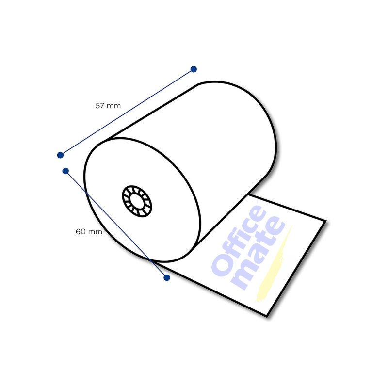 Compra Rollo de Papel Bond para Sumadoras y Registradoras 5.7 cm x 5m por solo DOP25.00 en Officemate!