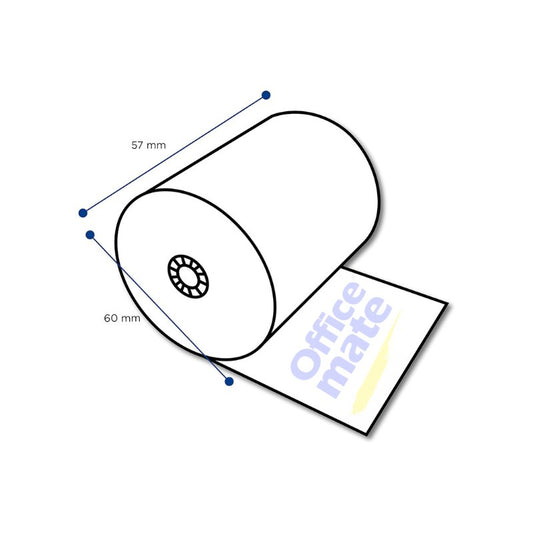 Compra Rollo de Papel Bond para Sumadoras y Registradoras 5.7 cm x 5m por solo DOP25.00 en Officemate!