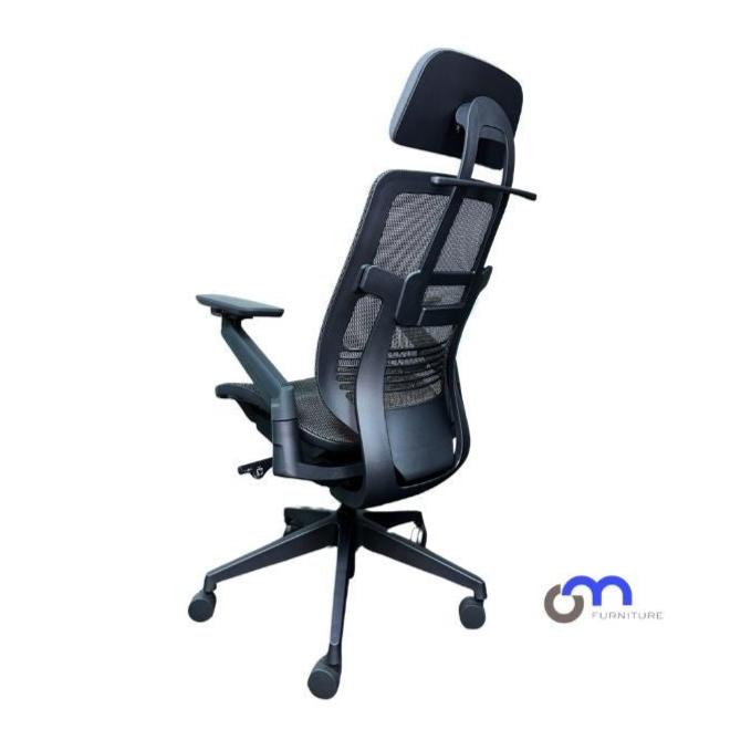 Silla ergonómica ajustable ProConfort gris de OM Furniture para oficina o estudio Officemate