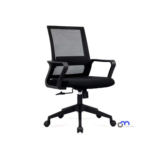 Silla Secretarial Mariana de OM Furniture con respaldo ergonómico y asiento acolchado, ideal para oficinas