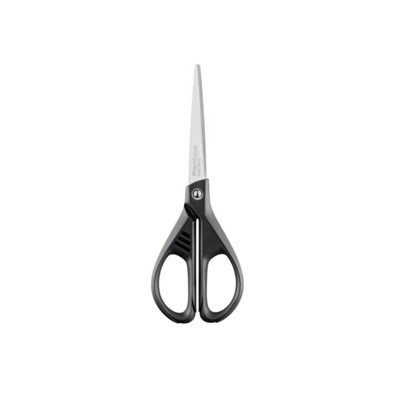 Tijera Essentials Green Maped de 17 cm, ideal para uso diario y sostenible. Disponible en Officemate.
