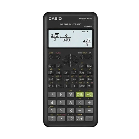 Calculadora científica Casio FX-82ES Plus 2da Edición negra, disponible en Officemate