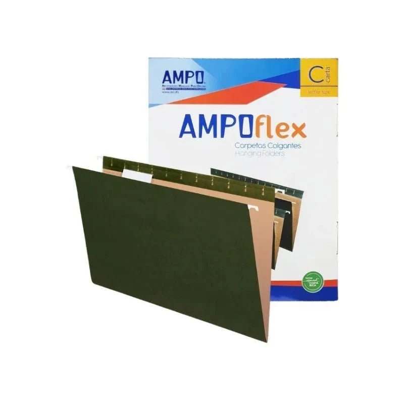 Folders colgantes Pendaflex tamaño carta con cejillas transparentes para organizar el archivo de la oficina - Officemate