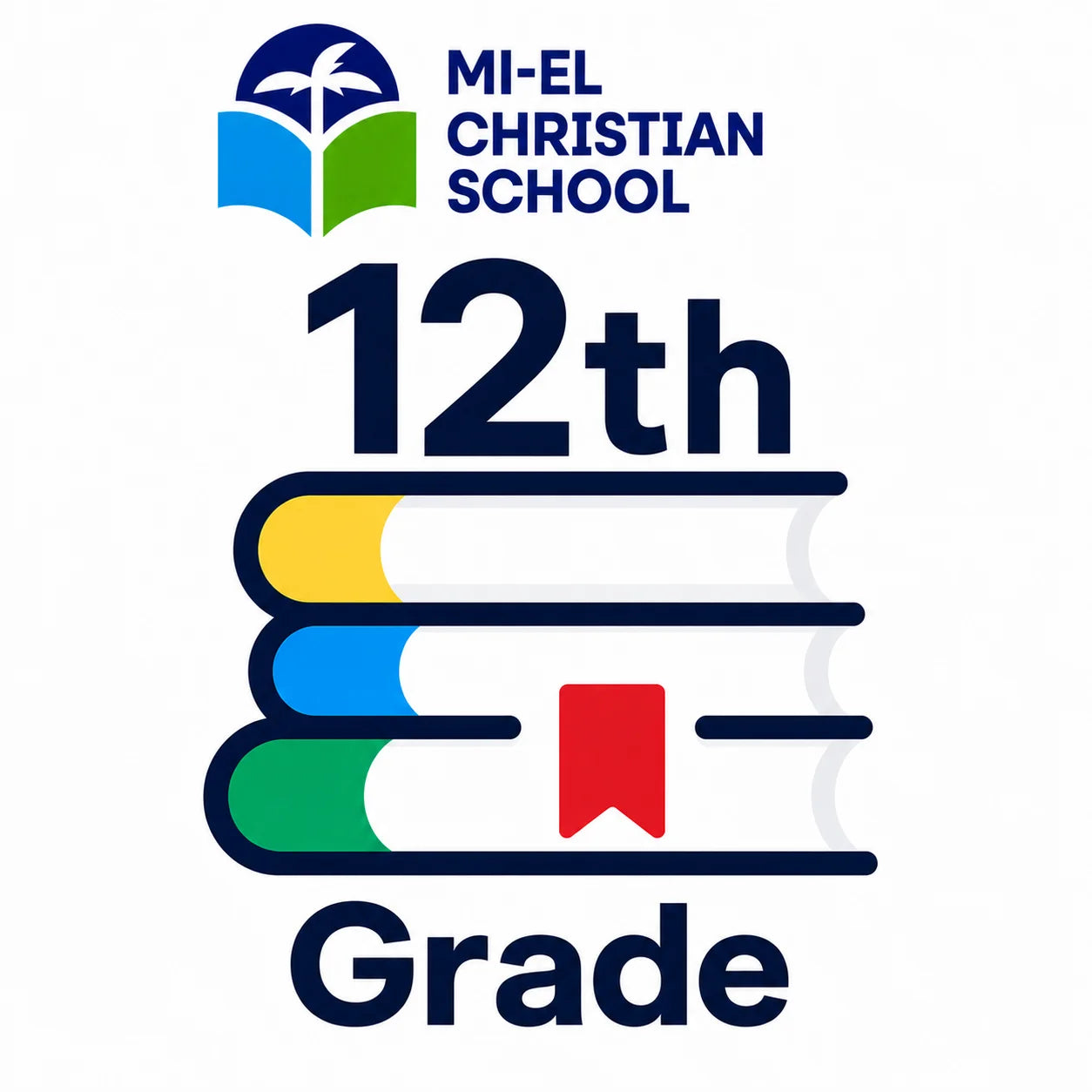 Kit escolar 12vo grado MIEL Christian School 2026 - identificacion oficial del grado - Officemate