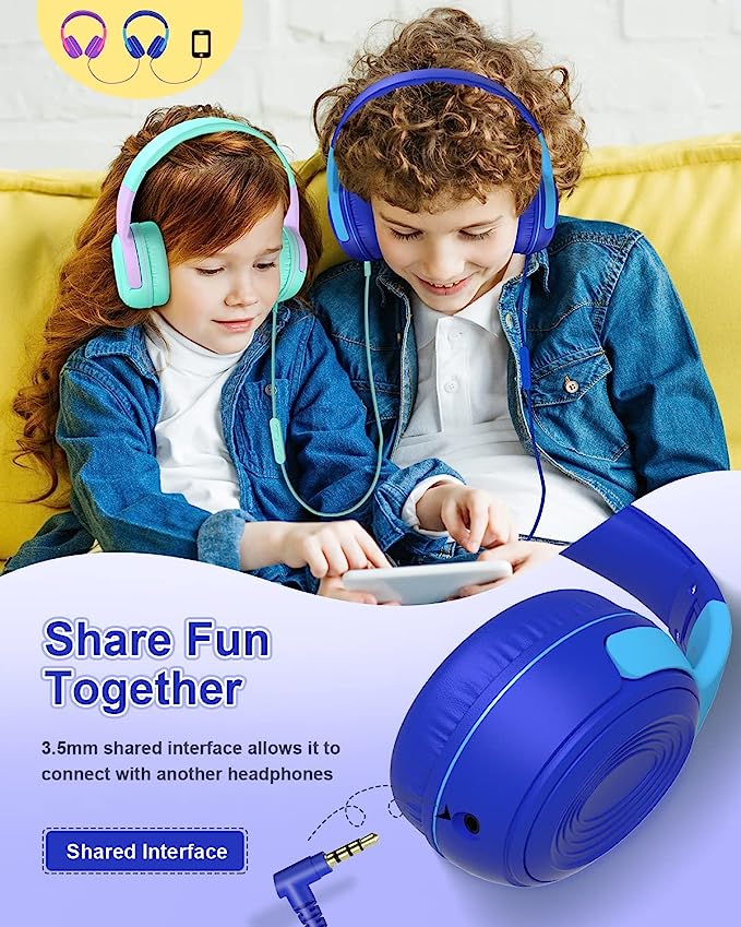 Auriculares con micrófono para niños y niñas - Elecder