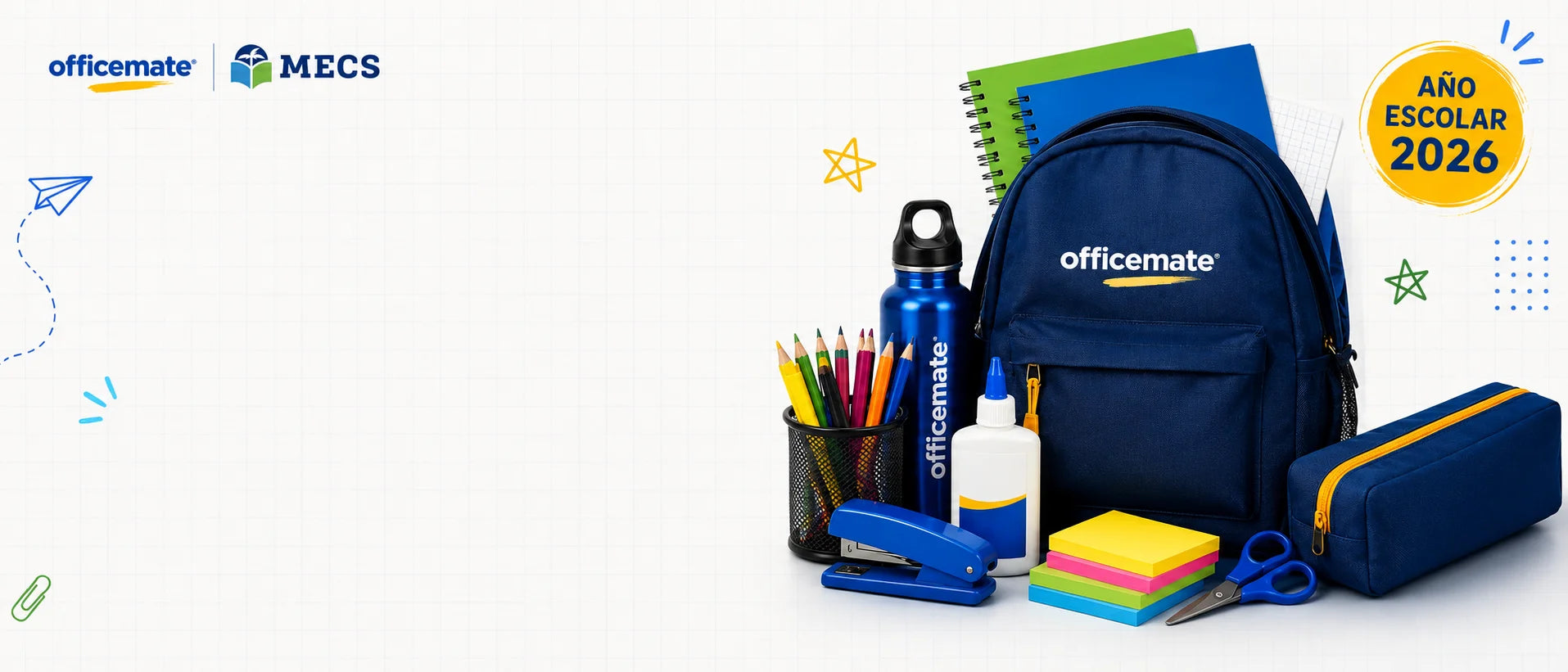 Kits Escolares MECS 2026 disponibles el Miércoles 15 en Officemate