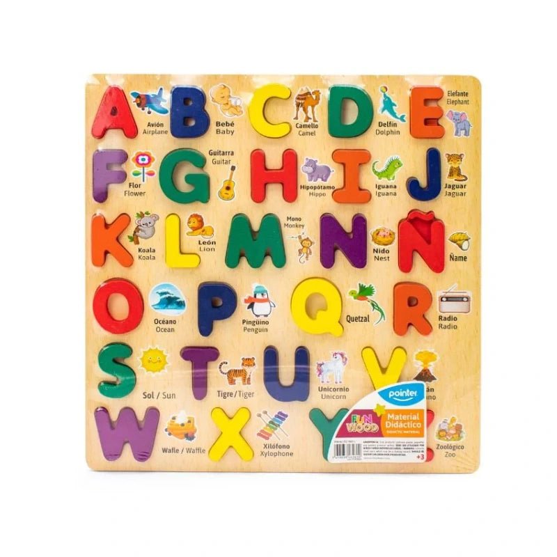 Abecedario Didáctico Juego de Madera, Pointer